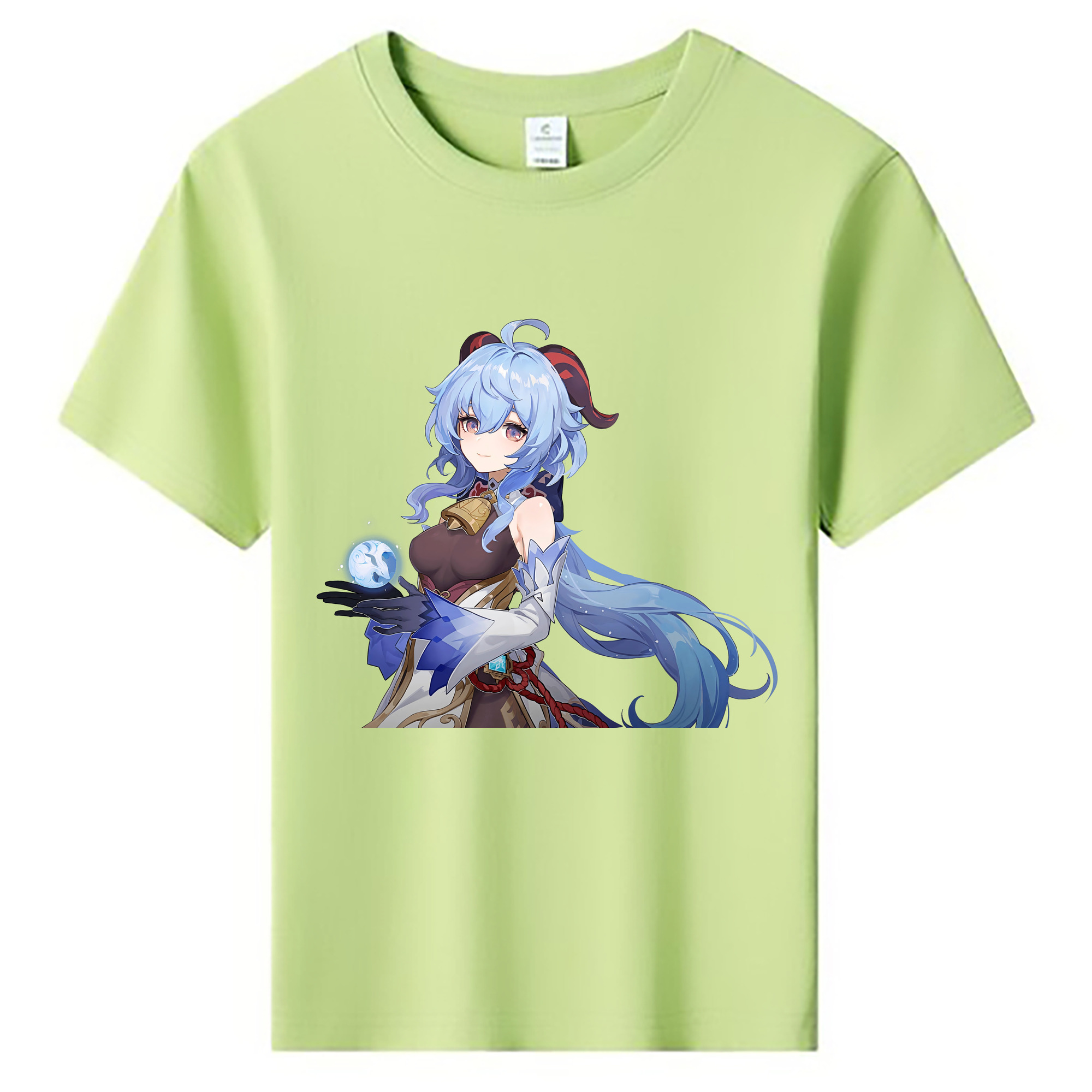げんし神 甘雨 かんう genshin Ganyu 綿100％キッズTシャツ（フロントプリント）